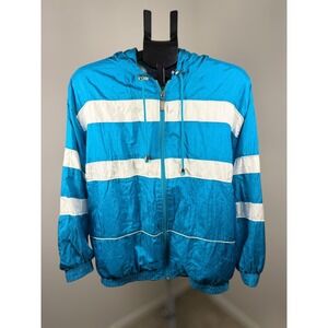 Janeve Vtg 80s 90s Track Suit Windbreaker Jacket Pants Set Hip Hop Winter Sporty